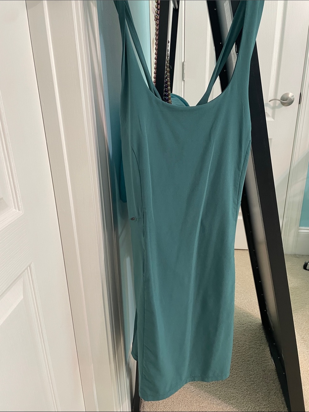 Teal Green Sleeveless Slip Dress